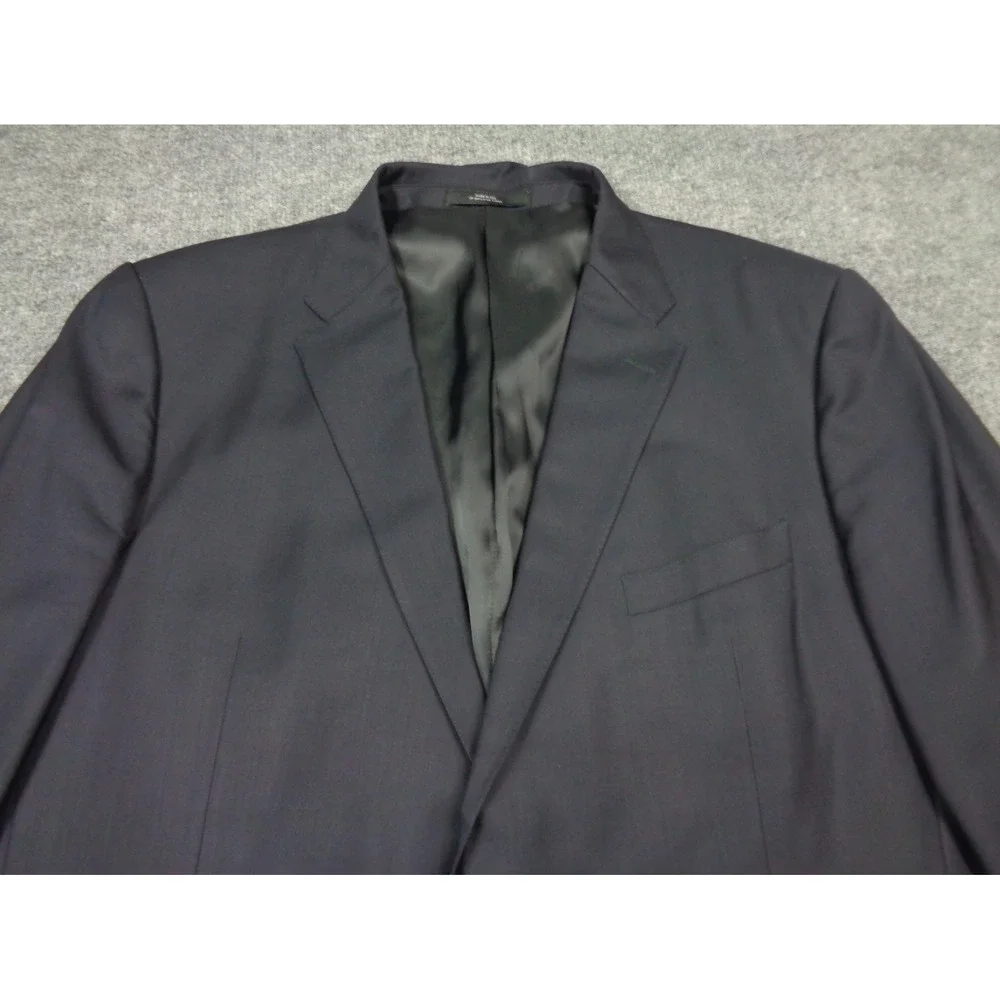 Ermenegildo Zegna Suit‎ Jacket Blazer 46R US 46 EU Men Sport Coat Navy Blue Wool